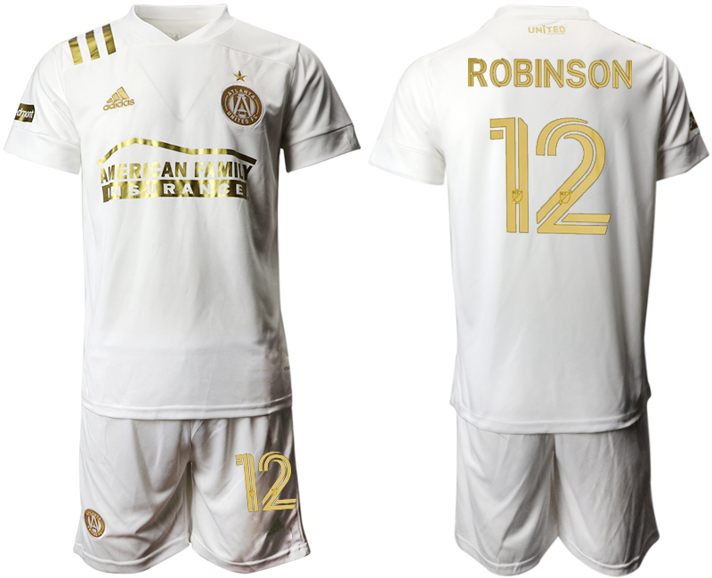 Men 2020-2021 club Atlanta Union away #12 white Soccer Jerseys
